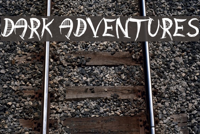 Dark Adventures Font examples
