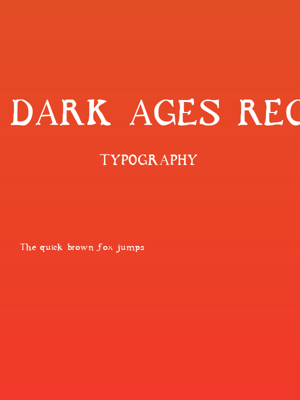 Dark Ages Regular Poster