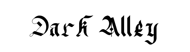 Dark Alley 字体