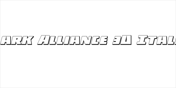 Dark Alliance 3D Italic Logo