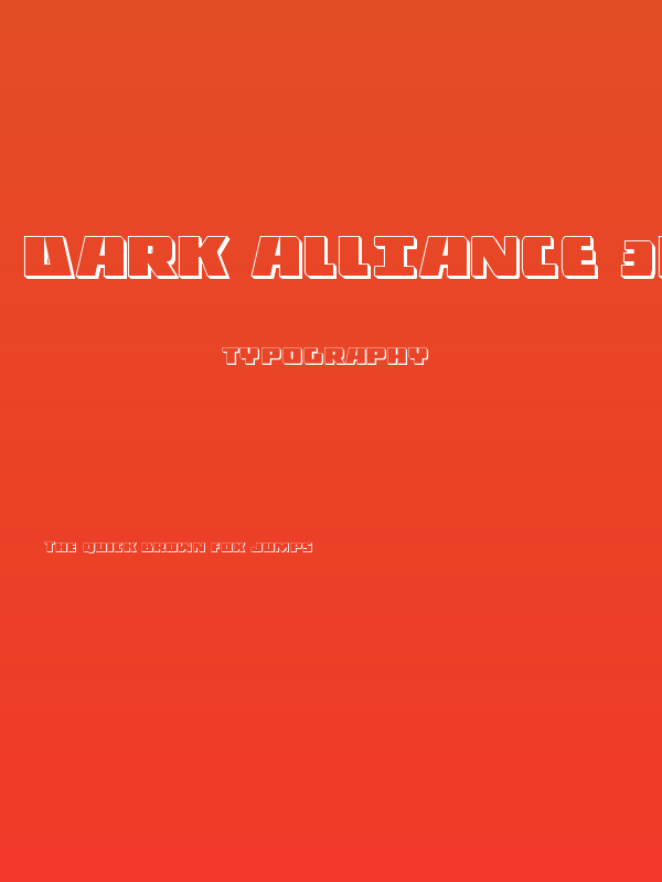 Dark Alliance 3D Poster