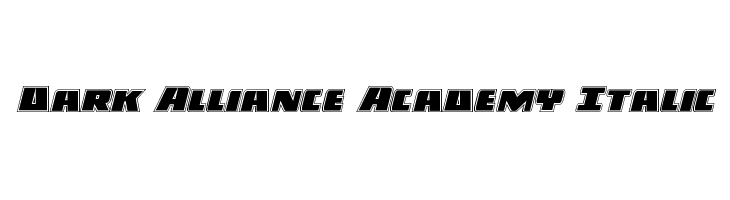 Dark Alliance Academy Italic  Frei Schriftart Herunterladen