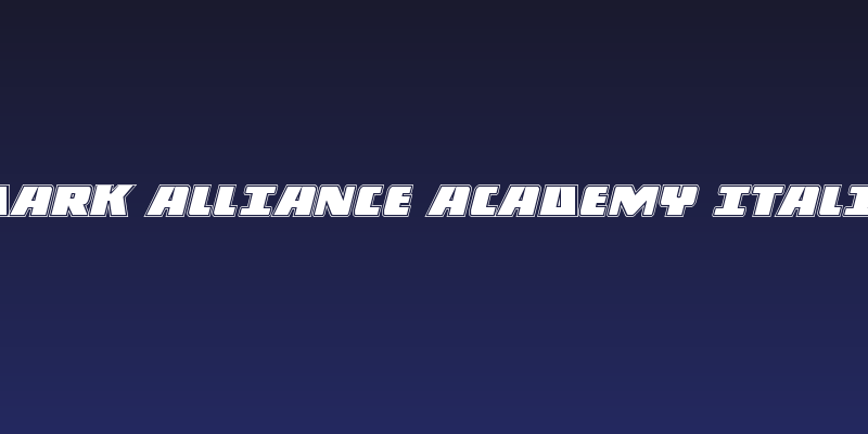 Dark Alliance Academy Italic Social Header