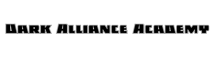 Dark Alliance Academy  フリーフォントのダウンロード
