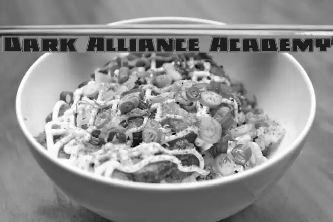 Dark Alliance Academy Font examples