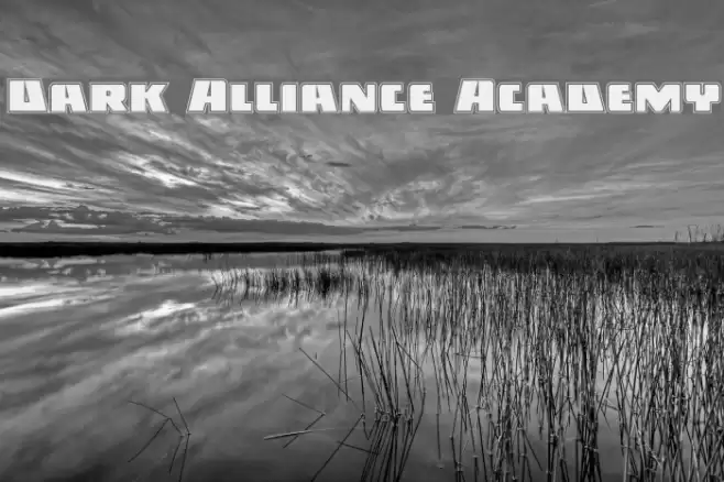 Dark Alliance Academy Font examples