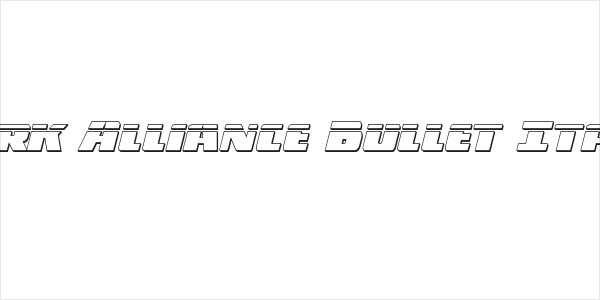 Dark Alliance Bullet Italic Logo