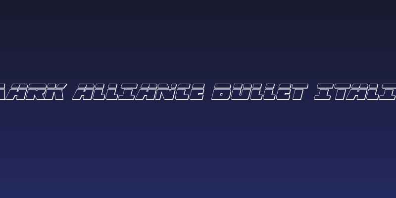 Dark Alliance Bullet Italic Social Header