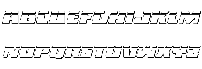 Dark Alliance Bullet Italic Font LOWERCASE