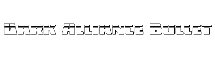 Dark Alliance Bullet  免费字体下载