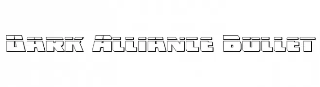 Dark Alliance Bullet  Frei Schriftart Herunterladen