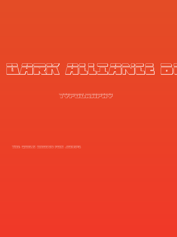 Dark Alliance Bullet Poster