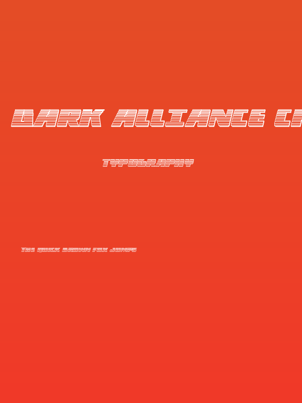 Dark Alliance Chrome Italic Poster
