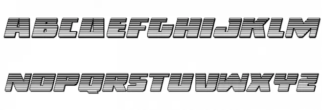 Dark Alliance Chrome Italic Caratteri MINUSCOLO