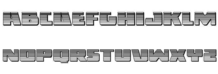 Dark Alliance Chrome Font LOWERCASE