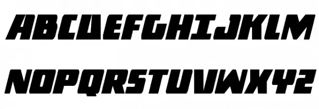 Dark Alliance Condensed Italic Шрифта ВЕРХНИЙ
