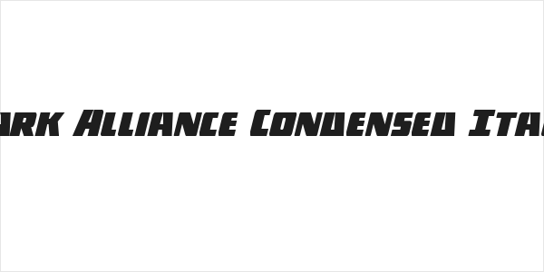 Dark Alliance Condensed Italic Logo