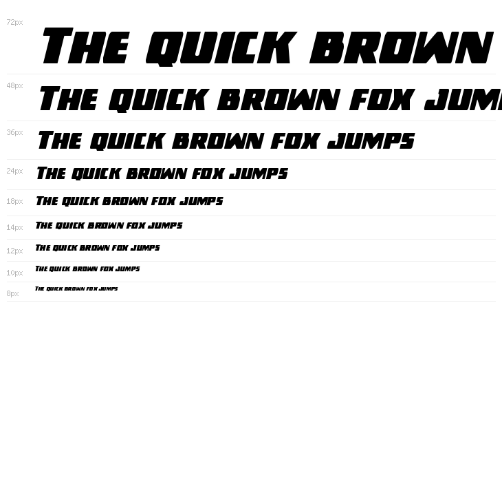 Dark Alliance Condensed Italic Waterfall