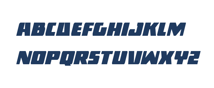Dark Alliance Condensed Italic Lowercase