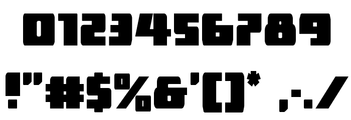 Dark Alliance Condensed Font OTHER CHARS