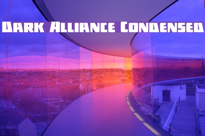Dark Alliance Condensed Font examples