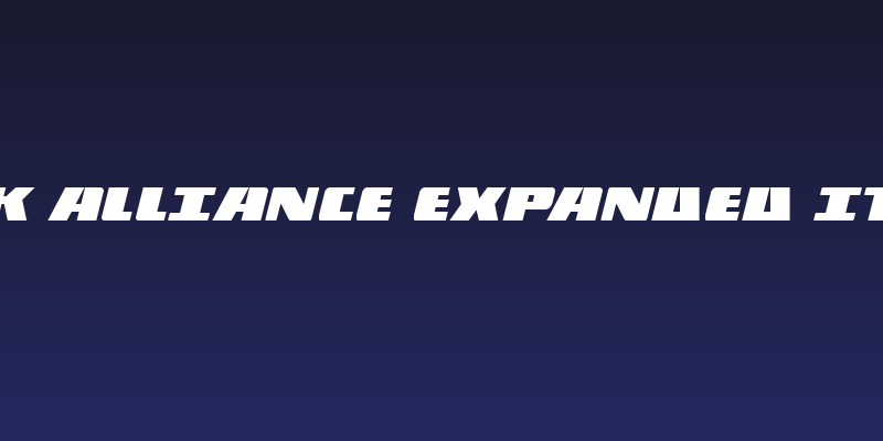 Dark Alliance Expanded Italic Social Header