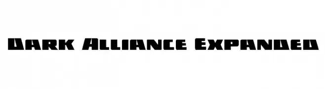 Dark Alliance Expanded  les polices de caractères gratuit tlcharger
