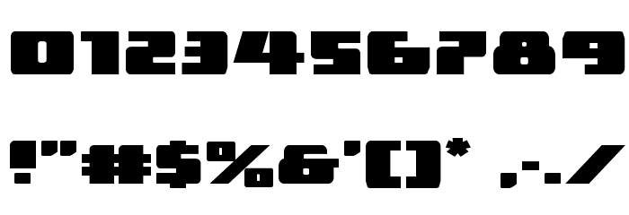 Dark Alliance Expanded Font OTHER CHARS