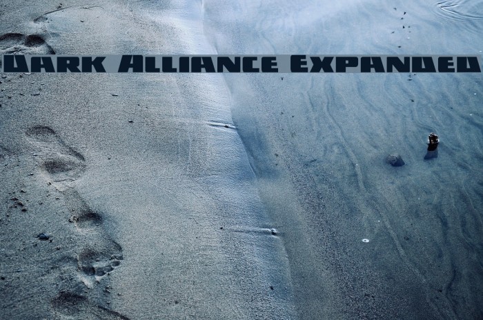 Dark Alliance Expanded Font examples