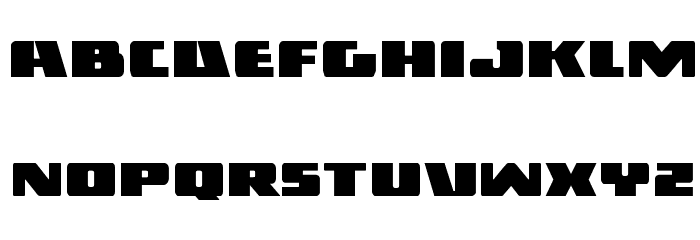 Dark Alliance Expanded Font LOWERCASE
