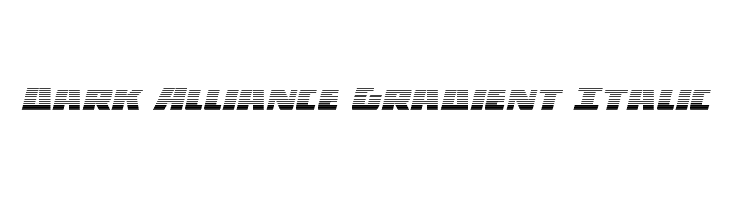 Dark Alliance Gradient Italic Font