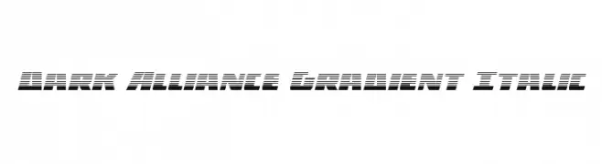 Dark Alliance Gradient Italic  les polices de caractères gratuit tlcharger