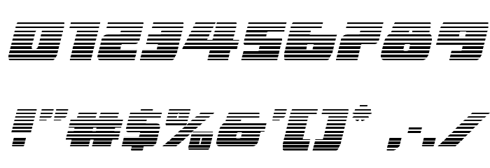 Dark Alliance Gradient Italic Font OTHER CHARS