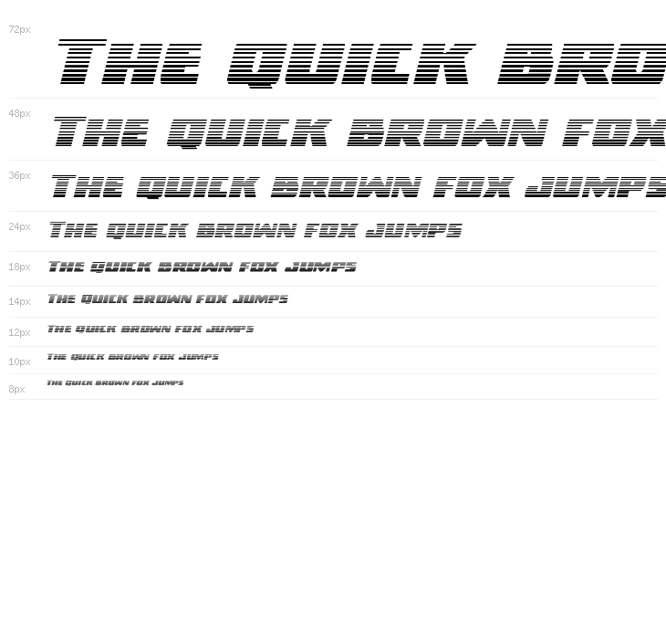 Dark Alliance Gradient Italic Waterfall