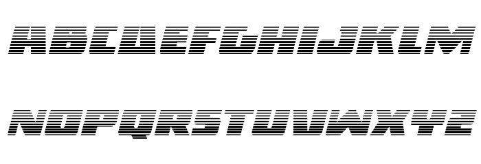 Dark Alliance Gradient Italic Font LOWERCASE