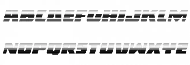 Dark Alliance Gradient Italic Schriftart Kleinbuchstaben