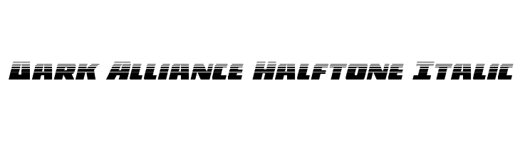 Dark Alliance Halftone Italic  لخطوط تنزيل