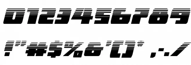 Dark Alliance Halftone Italic Font OTHER CHARS