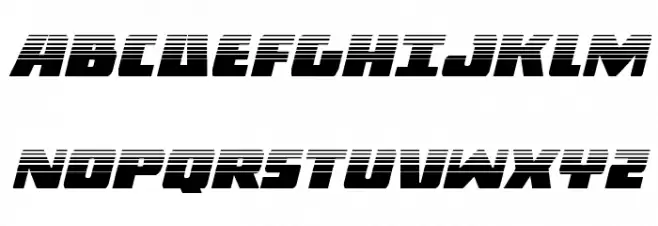 Dark Alliance Halftone Italic Font Litere mari