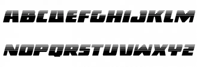 Dark Alliance Halftone Italic 字体 小写