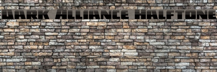 Dark Alliance Halftone Font examples