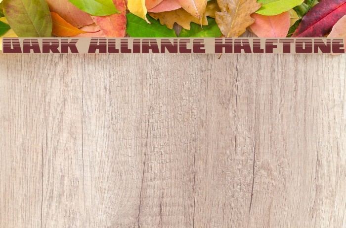 Dark Alliance Halftone Font examples