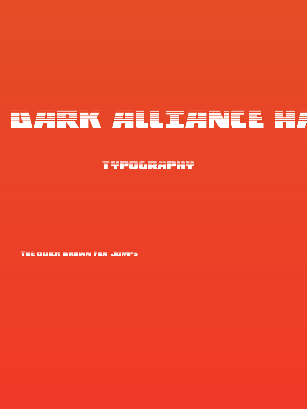 Dark Alliance Halftone Poster