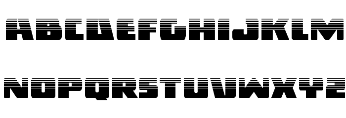 Dark Alliance Halftone Font LOWERCASE