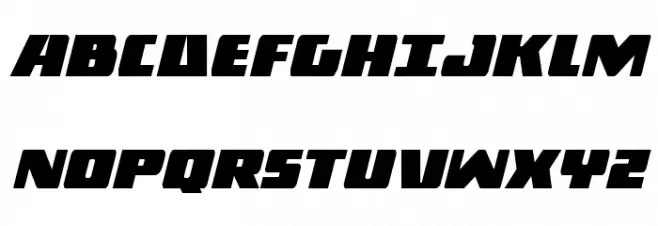 Dark Alliance Italic フォント 大文字