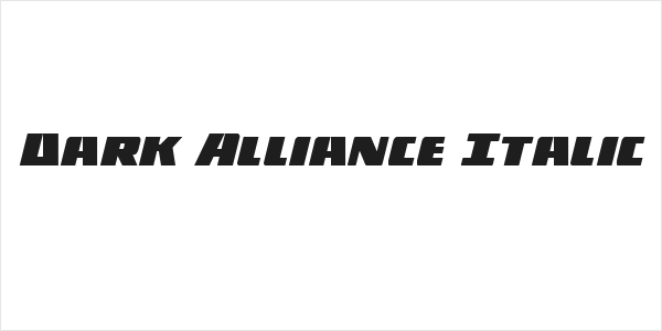 Dark Alliance Italic Logo