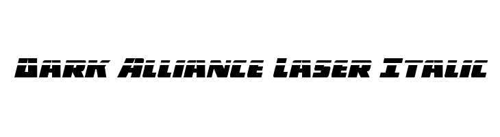 Dark Alliance Laser Italic  font caratteri gratis