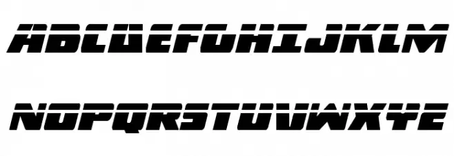 Dark Alliance Laser Italic Шрифта ВЕРХНИЙ