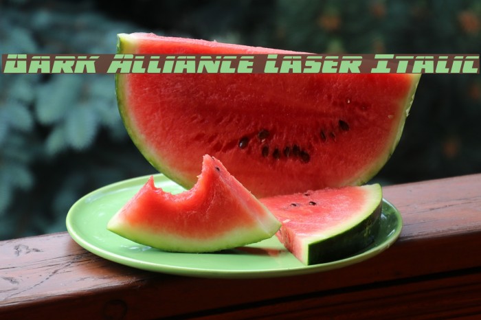 Dark Alliance Laser Italic Example 1