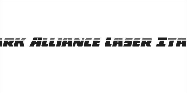Dark Alliance Laser Italic Logo